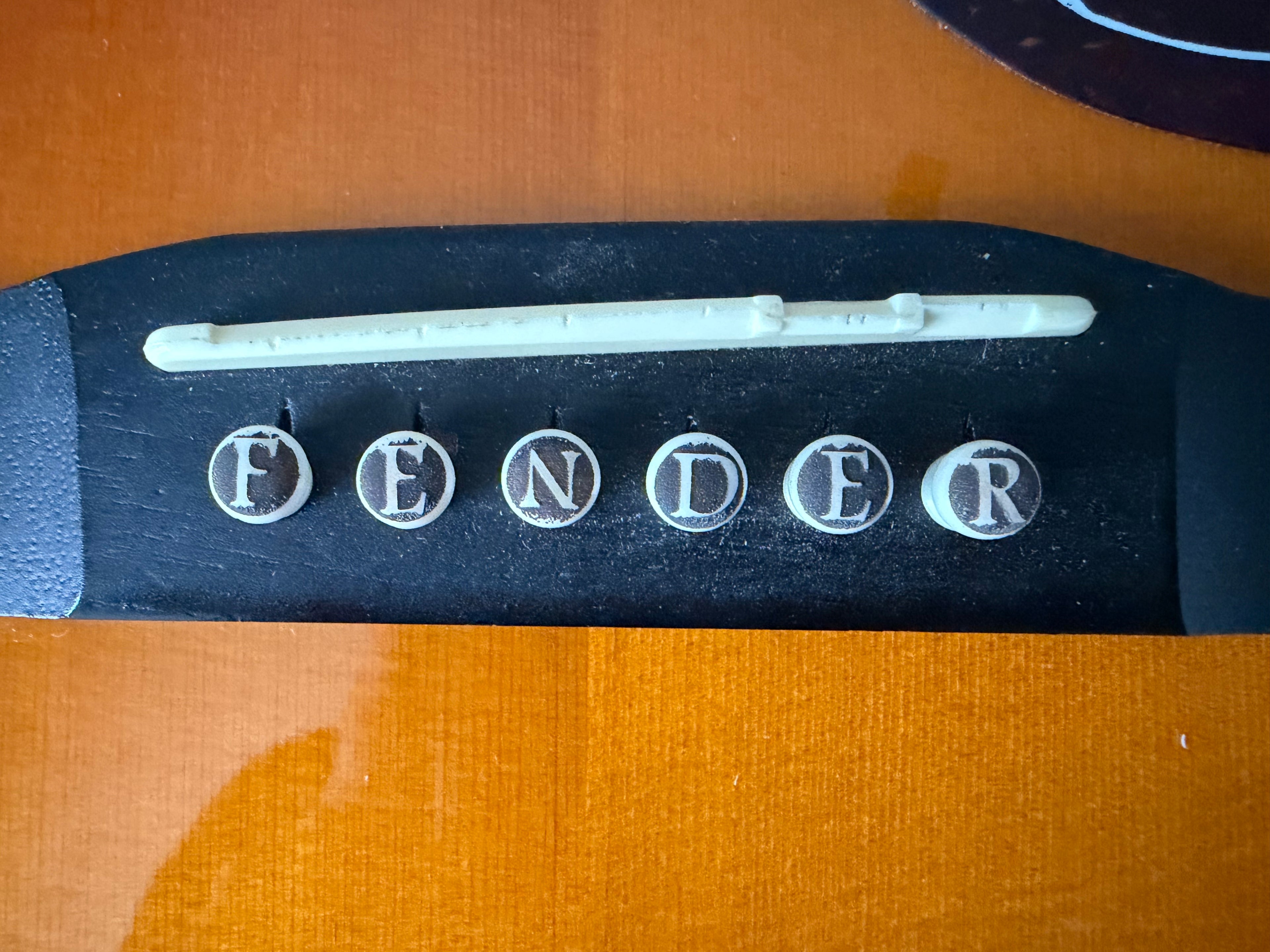 FENDER Name - Custom Bone Guitar Bridge Pins