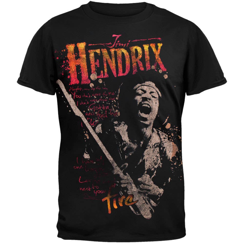 Jimi Hendrix - Fire Men's T Shirt